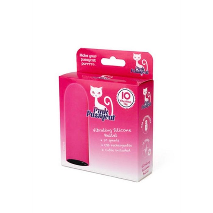Bala Vibratória Recarregável em Silicone Pink Pussycat