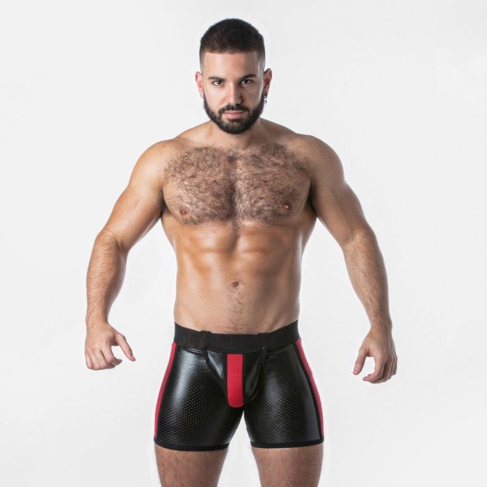 Boxers Open Access Locker Gear Vermelhos Frente