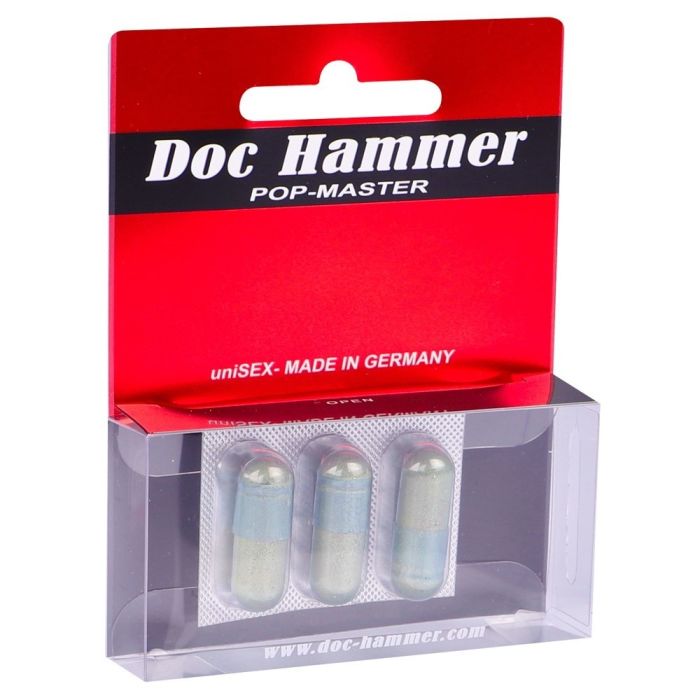 Cápsulas Estimulantes Unisexo Doc Hammer Pop-Master (3 Un)