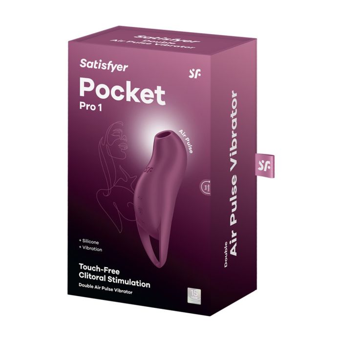 Estimulador Recarregável Clítoris Satisfyer Pocket Pro 1 Roxo Caixa