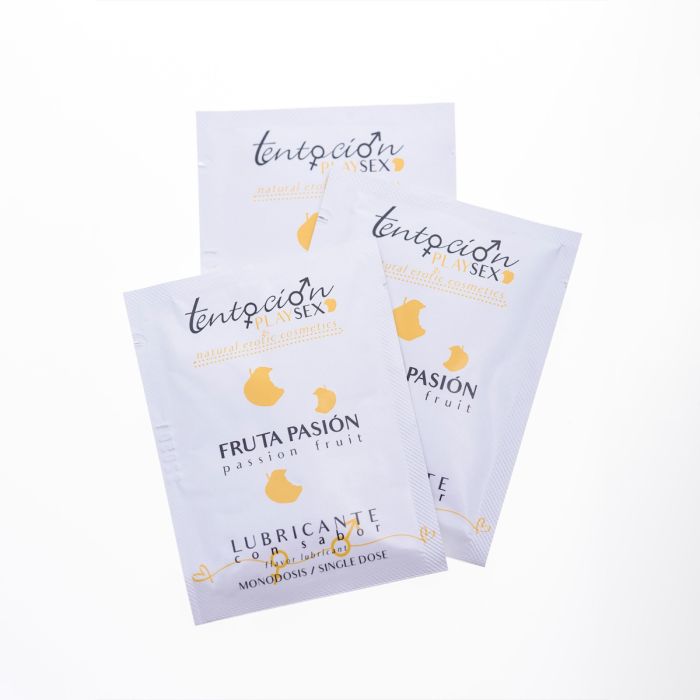 Lubrificante Monodoses à Base de Água Tentación Play Sex Maracujá (20 X 5 ml)