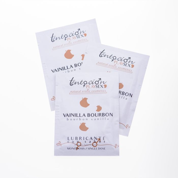 Lubrificante Monodoses à Base de Água Tentación Play Sex Bourbon de Baunilha (20 X 5 ml)