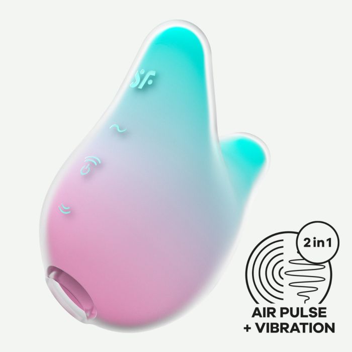 Estimulador Recarregável Mermaid Vibes Satisfyer Menta & Rosa