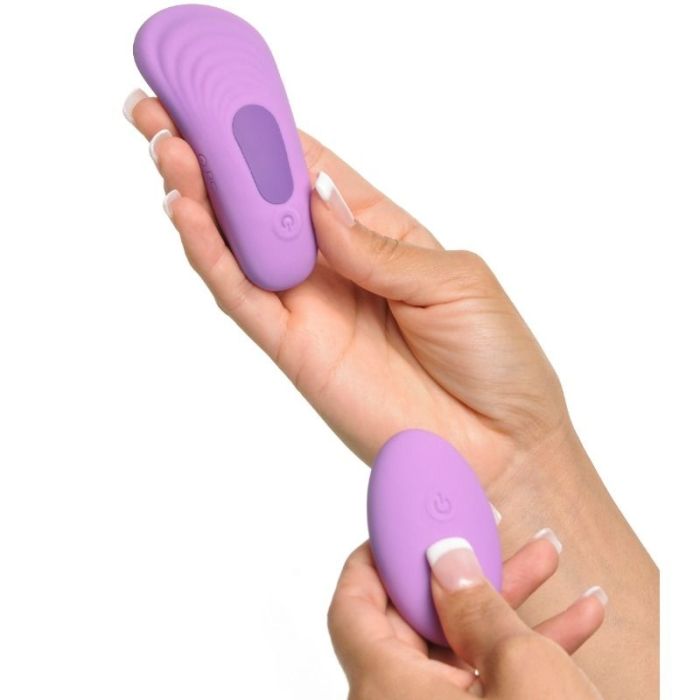 Massajador Recarregável C/ Comando Remote Silicone Please-Her Fantasy For Her Lilás 1