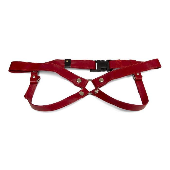 Strap On Arnês Lulu Lafem C/ 3cm Tamanho M Vermelho
