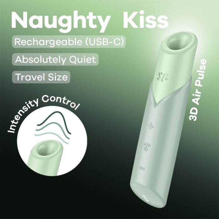 Estimulador Recarregável Naughty Kiss Satisfyer
