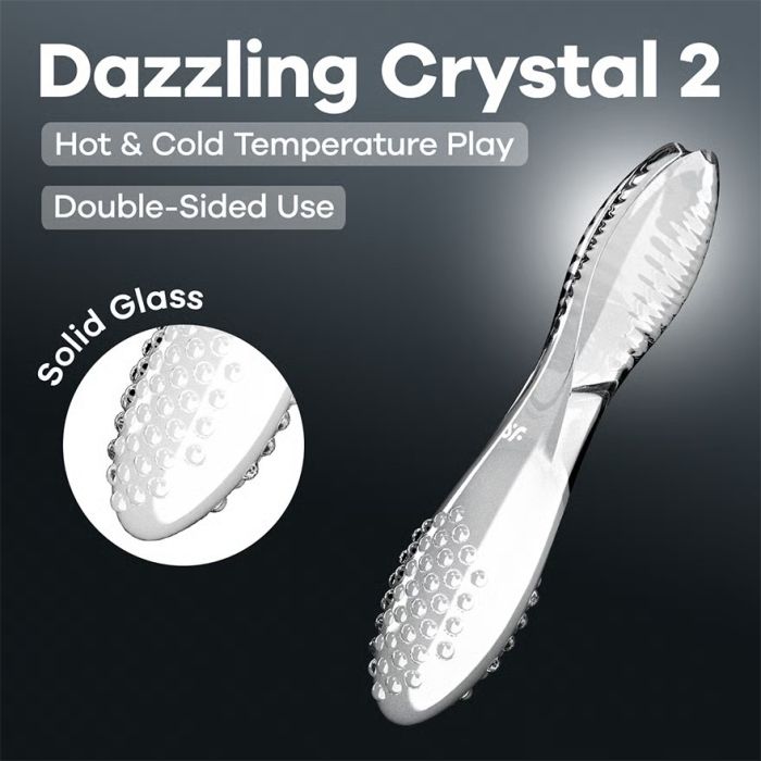 Dildo de Vidro Dazzling Crystal 2 Satisfyer Transparente