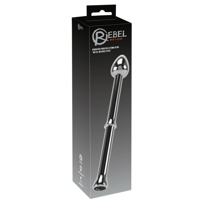 Estimulador da Próstata Vibratório Rebel Metal Milking Stick Caixa