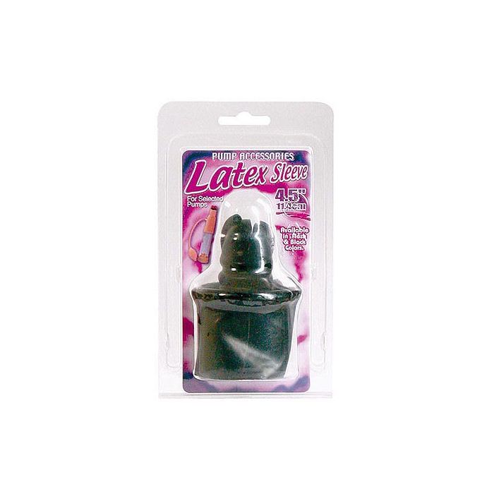 Manga em Látex para Bomba de Vácuo Preta