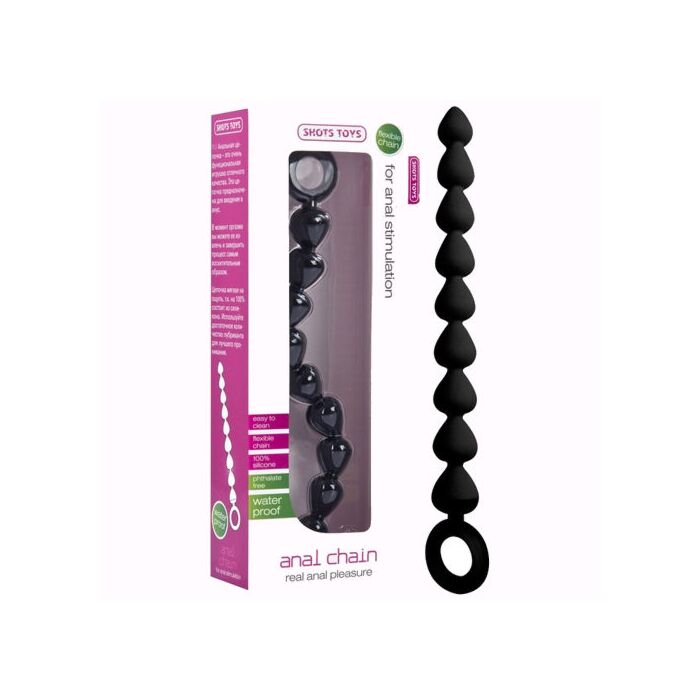 Tira de Pérolas Anais Chain Preto