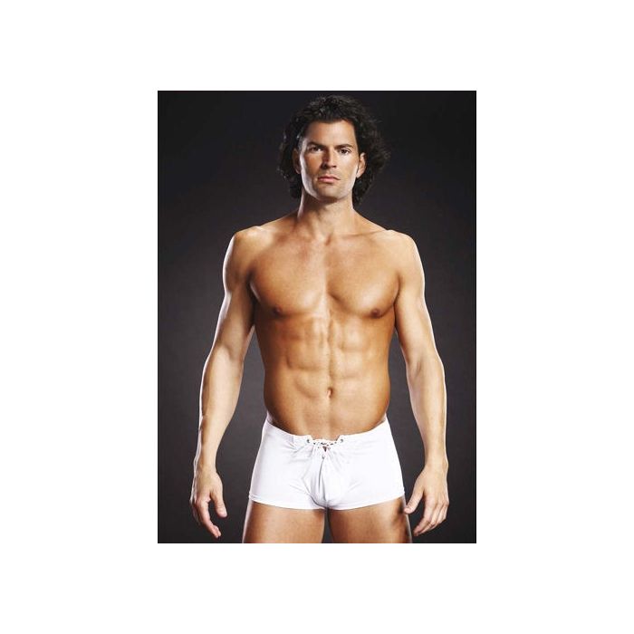 Boxer Lace Up Trunk Branco