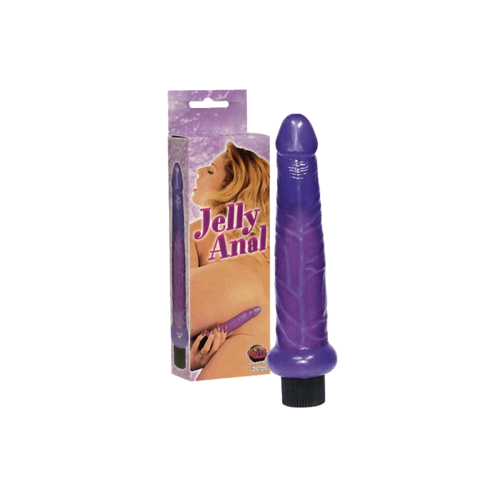 Vibrador Jelly Anal Roxo