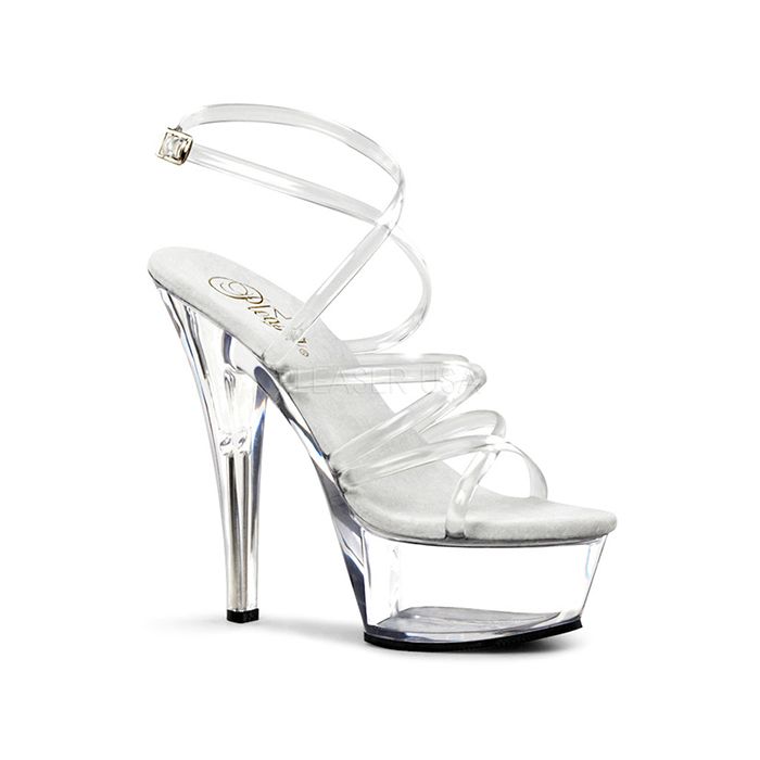 Sandália Pleaser Kiss 206 Transparente