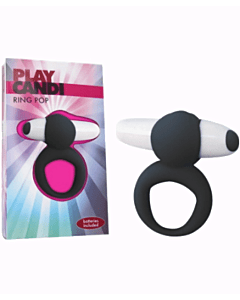 Anel Vibratório Ring Pop Preto