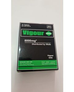 Potenciador Vigour 8000 mg Black (10 Un)