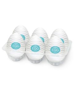 Kit Ovos Masturbadores Tenga Egg Wavy (6 Un) Caixa