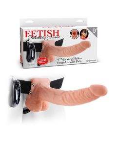 Strap On Fetish Fantasy Oco C/ Vibração e Testículos 9