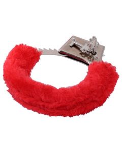Algemas C/ Peluche BestSeller Furry Handcuffs Vermelhas 1