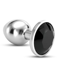 Plug Anal Joia Bijou Preto Pequeno Crushious C/ Bolsa Aveludada Grátis 2