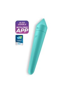 Bala Vibratória Recarregável Satisfyer Ultra Power Bullet 8 Turquesa Promo
