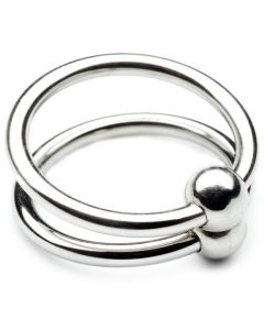 Anel Metal Hard Double Glans Ring 28mm