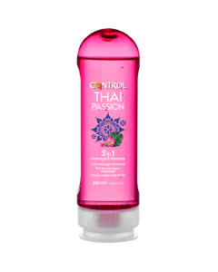 Gel de Massagem Estimulante Control 2 em 1 Massage & Pleasure Thai Passion (200 ml)