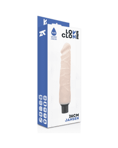 Vibrador Realístico LoveClone Jansen Self Lubrification 26 cm Caixa