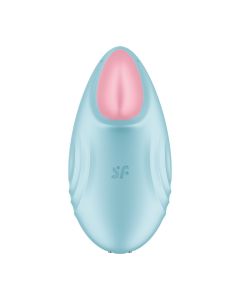Estimulador Clítoris Satisfyer Tropical Tip Connect App Azul 2