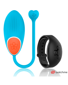 Ovo Vibratório Recarregável WearWatch WatchMe Wireless Azul & Jet Black