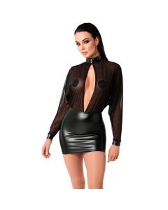 Vestido Noir V Preto Frente