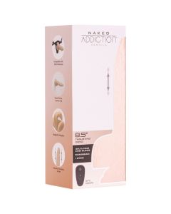 Vibrador Realístico C/ Função Vai-Vem Telecomandado Naked Addiction Thrusting Dong Vanilla 6,5" Caixa